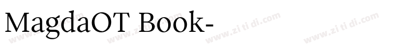 MagdaOT Book字体转换